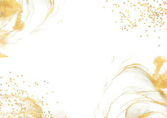 背景 テクスチャ クリスマス 年賀状 正月 白 金箔 金粉 金屏風 ラメ グリッター フレーム 壁紙