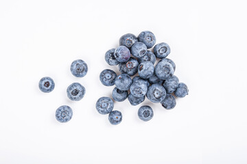 Blueberry. Fresh blueberries isolated on white background.