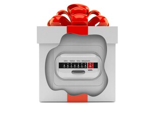 Electricity measure inside gift