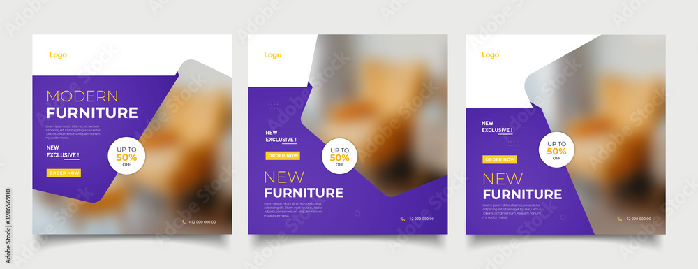 Canvas Prints furniture social media post templates