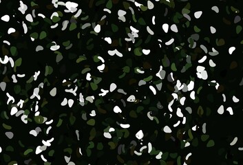 Light green vector texture with random forms.