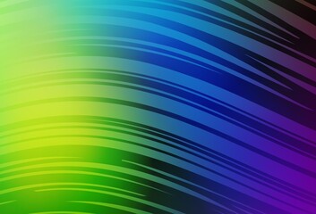 Light Multicolor vector blurred background.