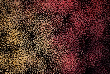 Dark Red, Yellow vector background with straight lines.