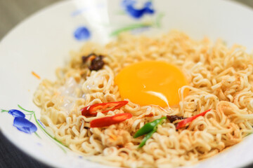 instant Noodle with the egg