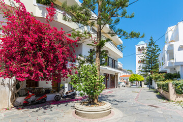 Kos Town street view in Kos Island. Kos is populer tourist destination in Greece.
