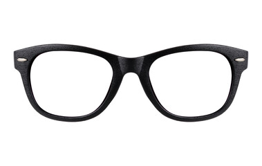 Fototapeta premium Glasses isolated on white background for applying on a portrait. Design element with clipping path