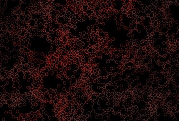 Dark Red vector template with artificial intelligence structure.