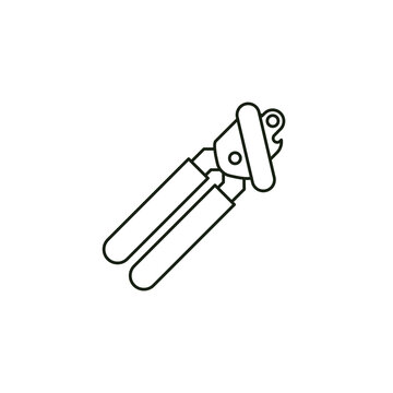 Can Opener Vector Line Icon