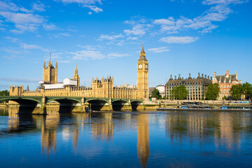 Fototapeta na wymiar Big Ben clock tower in London. England