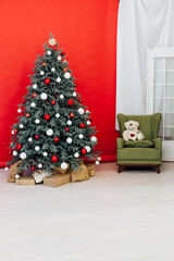 Christmas tree pine new year holiday gifts decor garland