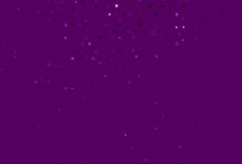 Light Purple vector pattern with crystals, rectangles.