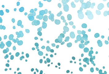 Light BLUE vector pattern with curved circles.