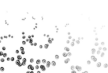 Light Silver, Gray vector backdrop with dots.