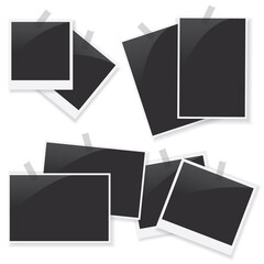 Photo frame set illustration