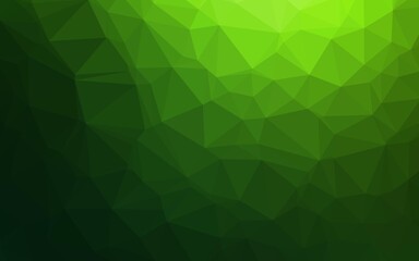 Obraz premium Light Green vector polygon abstract backdrop. A completely new color illustration in a vague style. Template for your brand book.