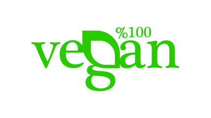 vegan icon on white background	