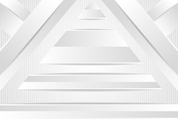 abstract geometric background use horizontal layout. white grey gradient colors. triangle pyramid and diagonal shape element. vertical line pattern.