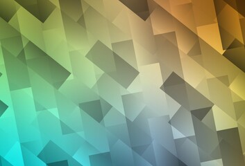 Light Blue, Yellow vector pattern in square style.