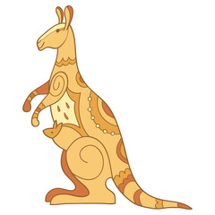 Kangaroo vector illustration