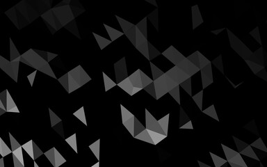 Dark Silver, Gray vector low poly cover. Creative illustration in halftone style with gradient. Elegant pattern for a brand book.