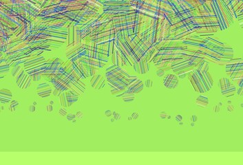 Light Multicolor vector template with circles.