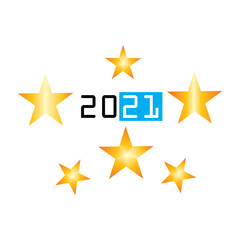 Fototapeta premium New year symbol colorful illustration template vector design background