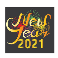 New year symbol colorful illustration template vector design background
