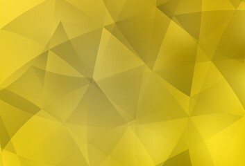 Light Yellow vector polygonal template.