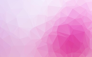 Light Pink, Blue vector low poly texture. Modern geometrical abstract illustration with gradient. Completely new template for your business design.