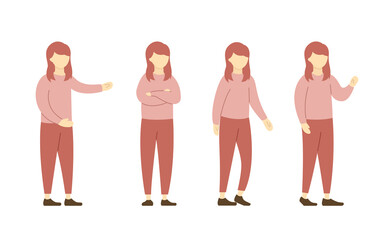 若い女性の色々なポーズのイラストセット シンプル おしゃれ 代 30代 全身 Wall Mural Yugoro 若い女性の色々なポーズのイラストセット シンプル おしゃれ 代 30代 全身 Wall Mural Yugoro