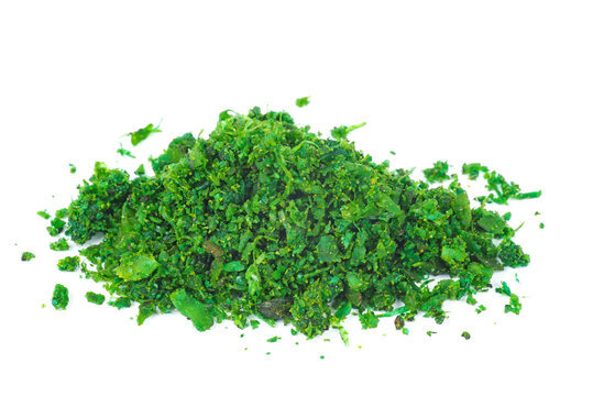 Pile of asafoetida(or hing) isolated on a white background