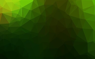 Light Green vector polygon abstract background. Geometric illustration in Origami style with gradient. Template for your brand book.