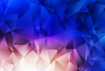 Light Blue, Yellow vector low poly background.