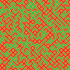 Abstract Geometric Pattern generative computational art illustration