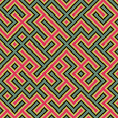 Abstract Geometric Pattern generative computational art illustration