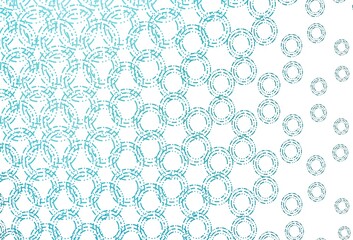 Light blue vector texture with disks.