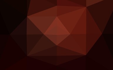 Dark Red vector abstract mosaic pattern. An elegant bright illustration with gradient. Template for your brand book.