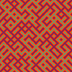 Abstract Geometric Pattern generative computational art illustration