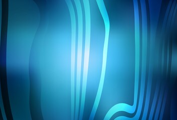 Light BLUE vector template with curved lines.