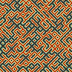 Abstract Geometric Pattern generative computational art illustration
