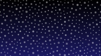 Blue Christmas background snow illustration xmas. merry flake