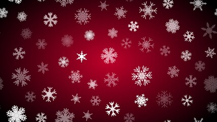 Red Christmas background snow illustration xmas. vector ornament