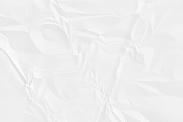 crumpled white paper background close up