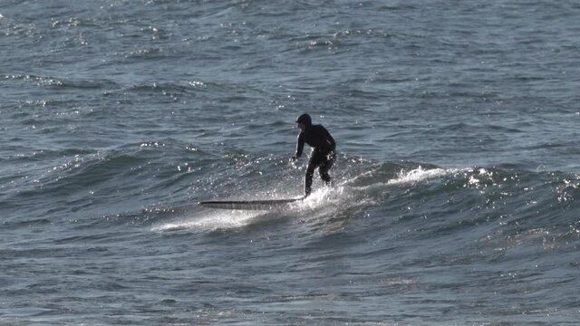Surfers in Lake Superior 