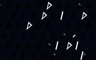 Dark Gray vector background with polygonal style.