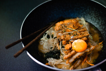 Ramen with pork and egg