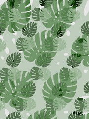 seamless pattern with leaves