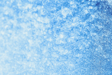 Blue frosty shiny background selective soft focus
