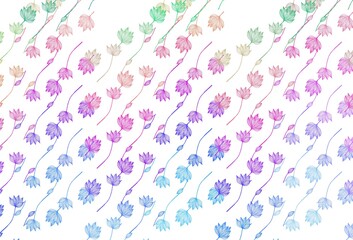 Light Multicolor, Rainbow vector hand painted pattern.