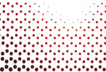 Light red vector background with bubbles.